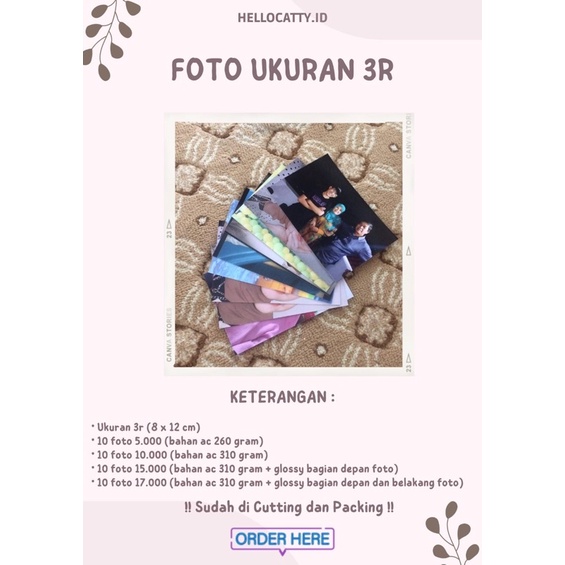 Cetak Foto Ukuran 3r (10 Foto)