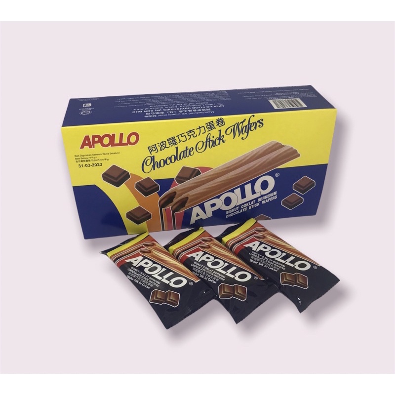 

Apollo Chocolate Stick Wafer 11 Gram ( 30 pcs )