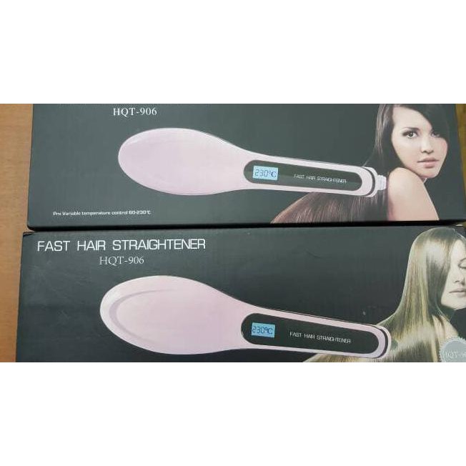 Dapatkan Sisir Catok Pelurus Rambut/ Fast Hair Straightener Hqt-906 Original