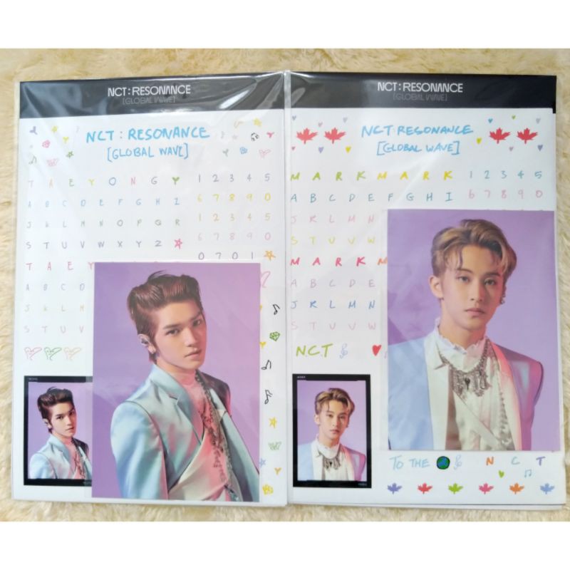 (BOOKED) NCT SCRAPBOOK DECO STICKER BEYOND LIVE RESONANCE MARK TAEYONG TANPA PC PHOTOCARD