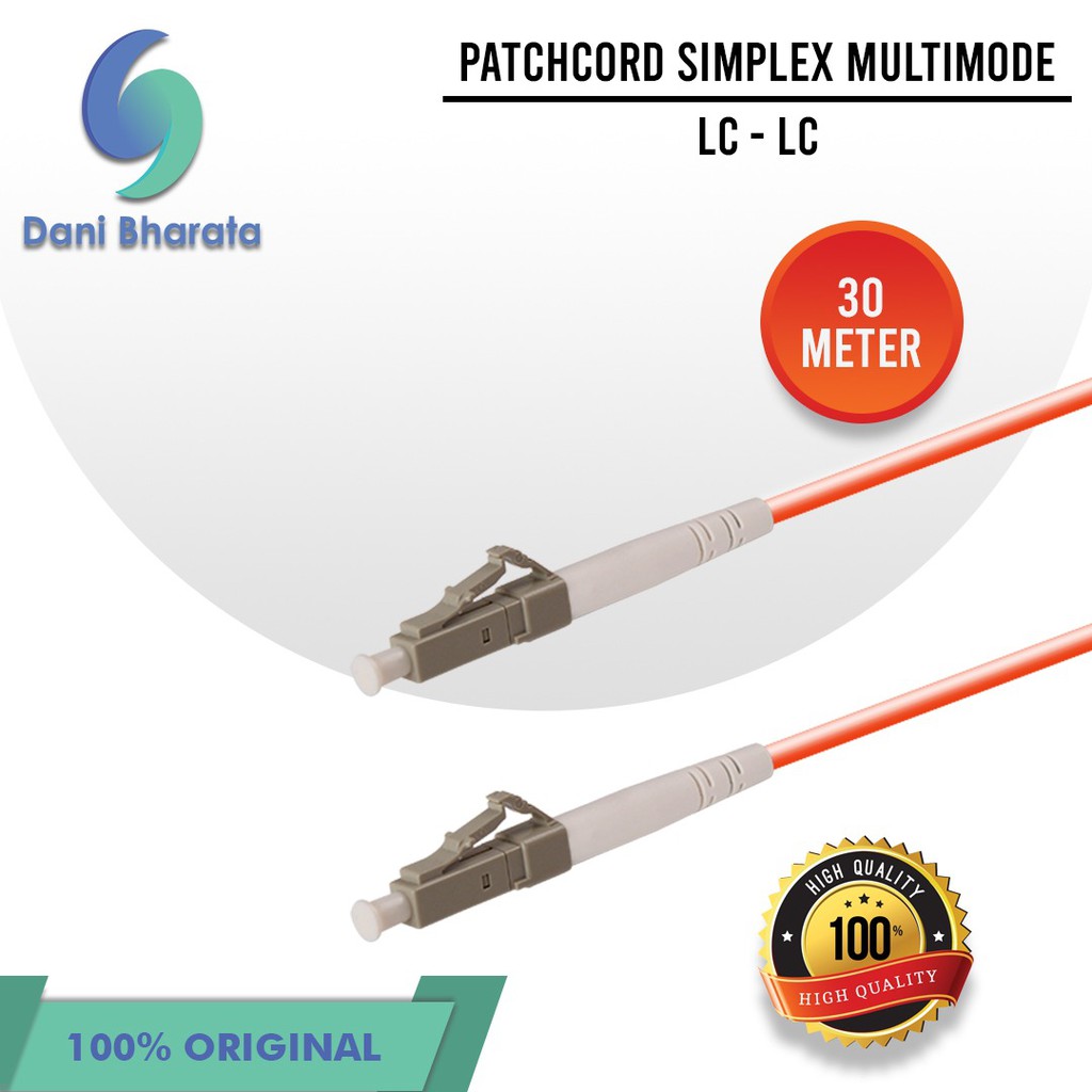 Patchcord Multimode LC LC Simplex 30Meter Fiber Optik Patchcord