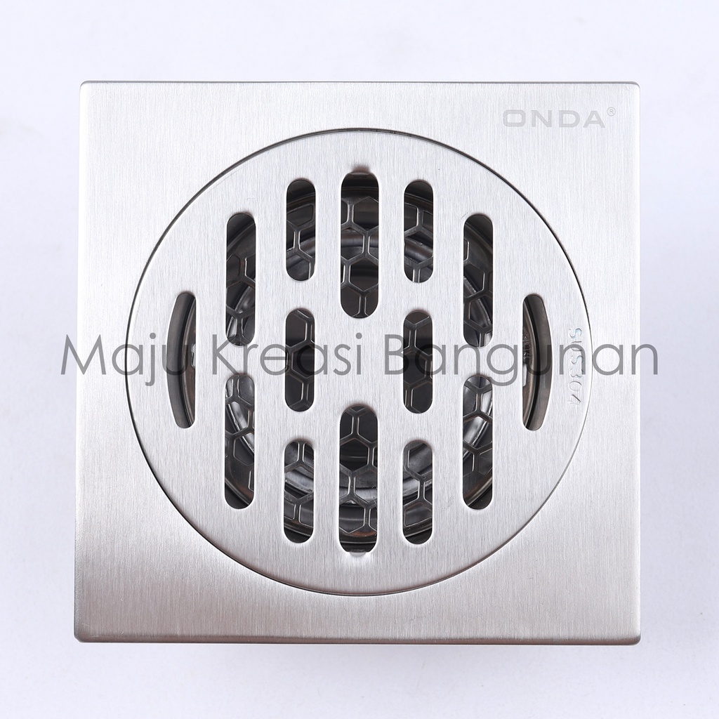 Saringan Got Stainless Steel ONDA FLS 20 Floor Drain Tebal Lantai WC Toilet Kamar Mandi 4 Inch FLS20