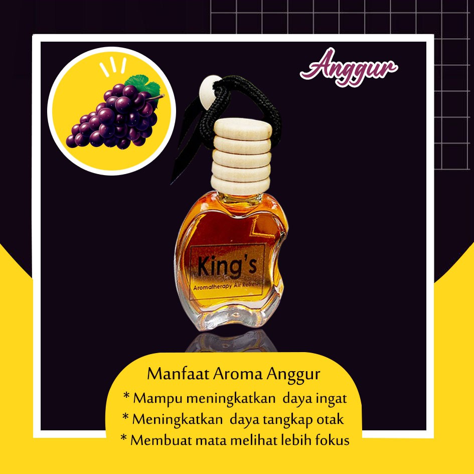 Parfum Mobil &amp; Ruangan Aroma Therapy Exclusive Essential oil Aroma Buah Fresh Botol Apel Non Alkohol