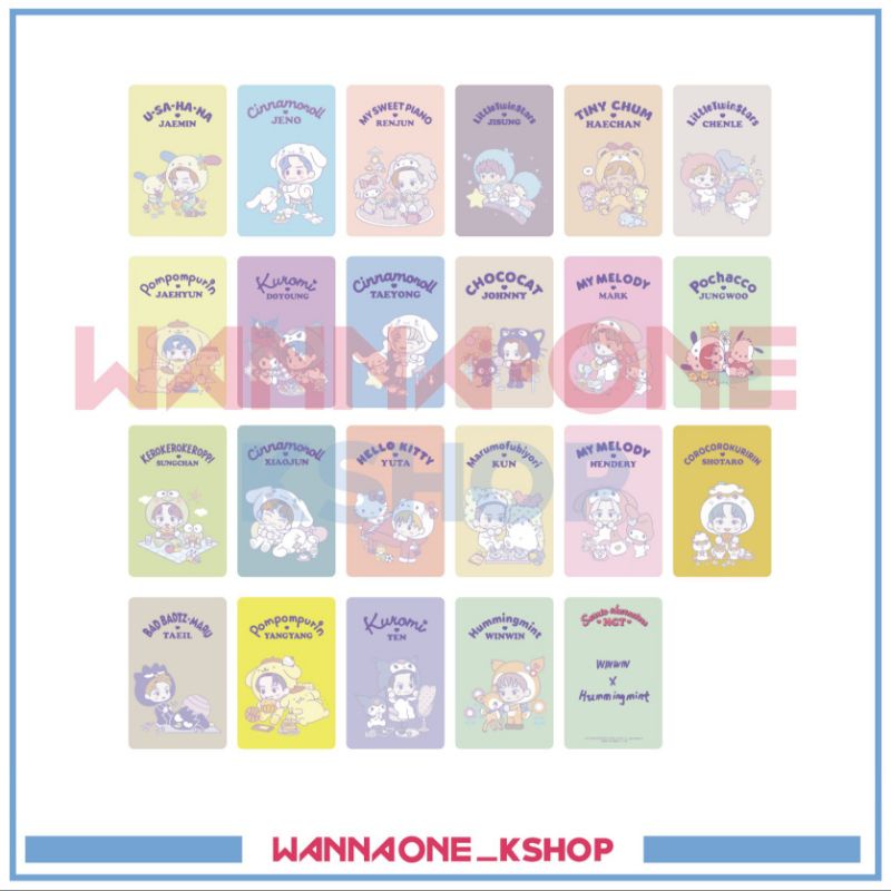 photocard cartoon trading 2 sanrio nct dream nct127