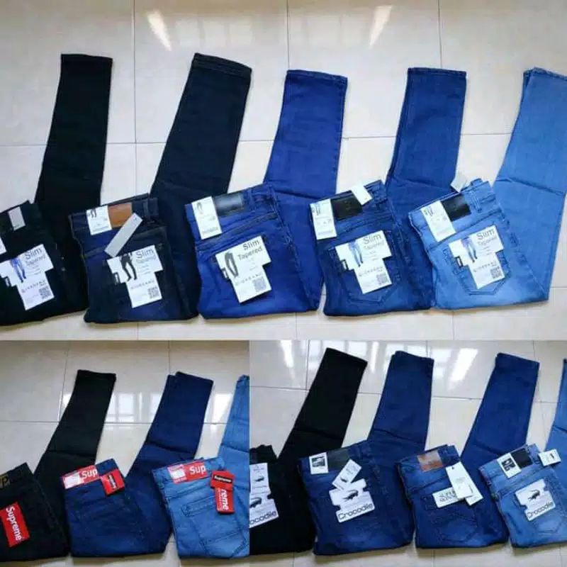 Celana Jeans Panjang Pria Slimfit UFC MMA Size 27-38