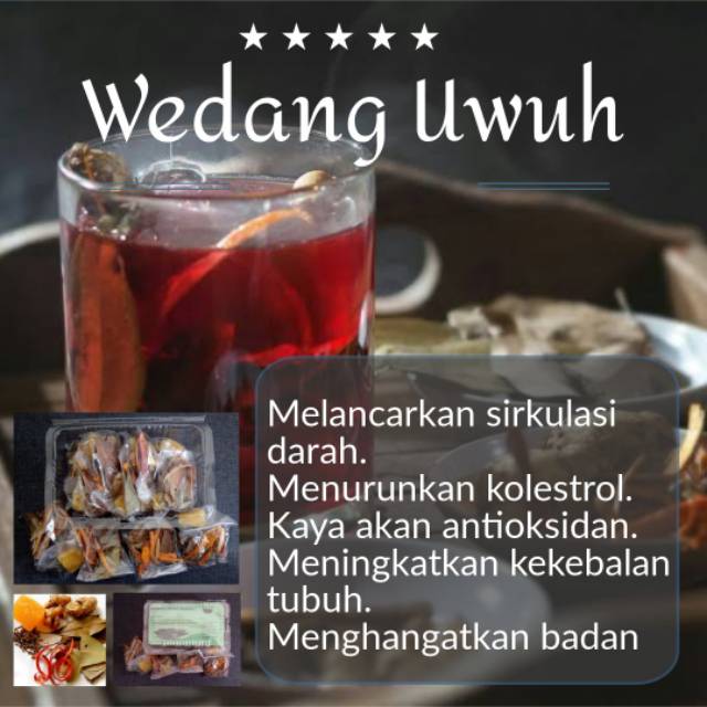 

Wedang Uwuh Komplit 1box isi 20bungkus