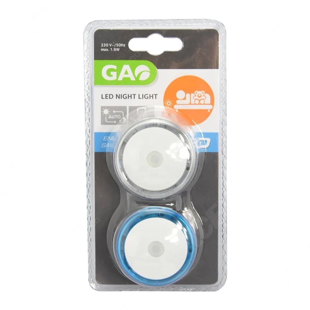 ACE Gao Set 2 Pcs Lampu Tidur Led - Putih/biru SKU 309270