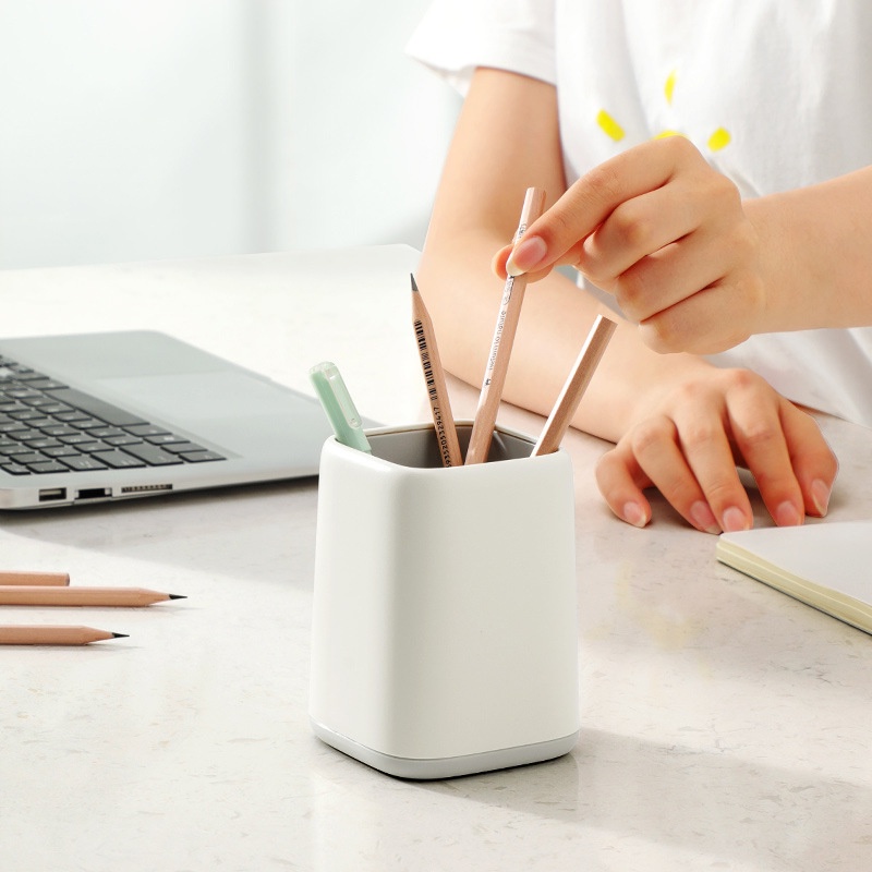 Kotak Holder Penyimpanan Pena Pensil Kuas Makeup Gaya Nordic Untuk Perlengkapan Sekolah Kantor