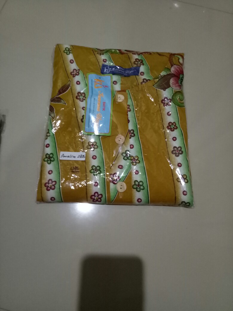 Daster Cantik Kencana Ungu Amelia (label Biru Asli Ori) : Homedress Batik Solo Adem Busui