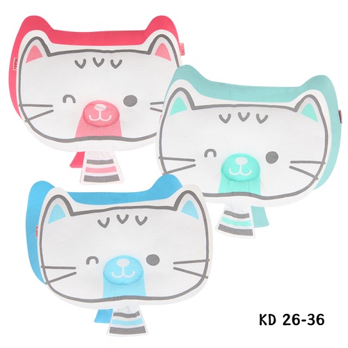 Kiddy Bantal Peyang Bayi / Baby Pillow Happy Cat / 26036