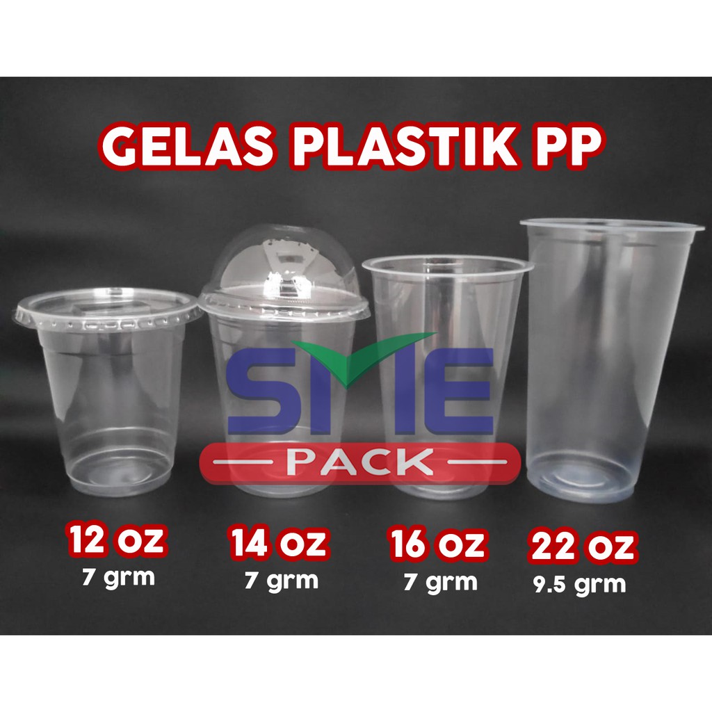  GELAS  SAJA Gelas  Plastik 12  14 16 22 oz  Cup Plastik 