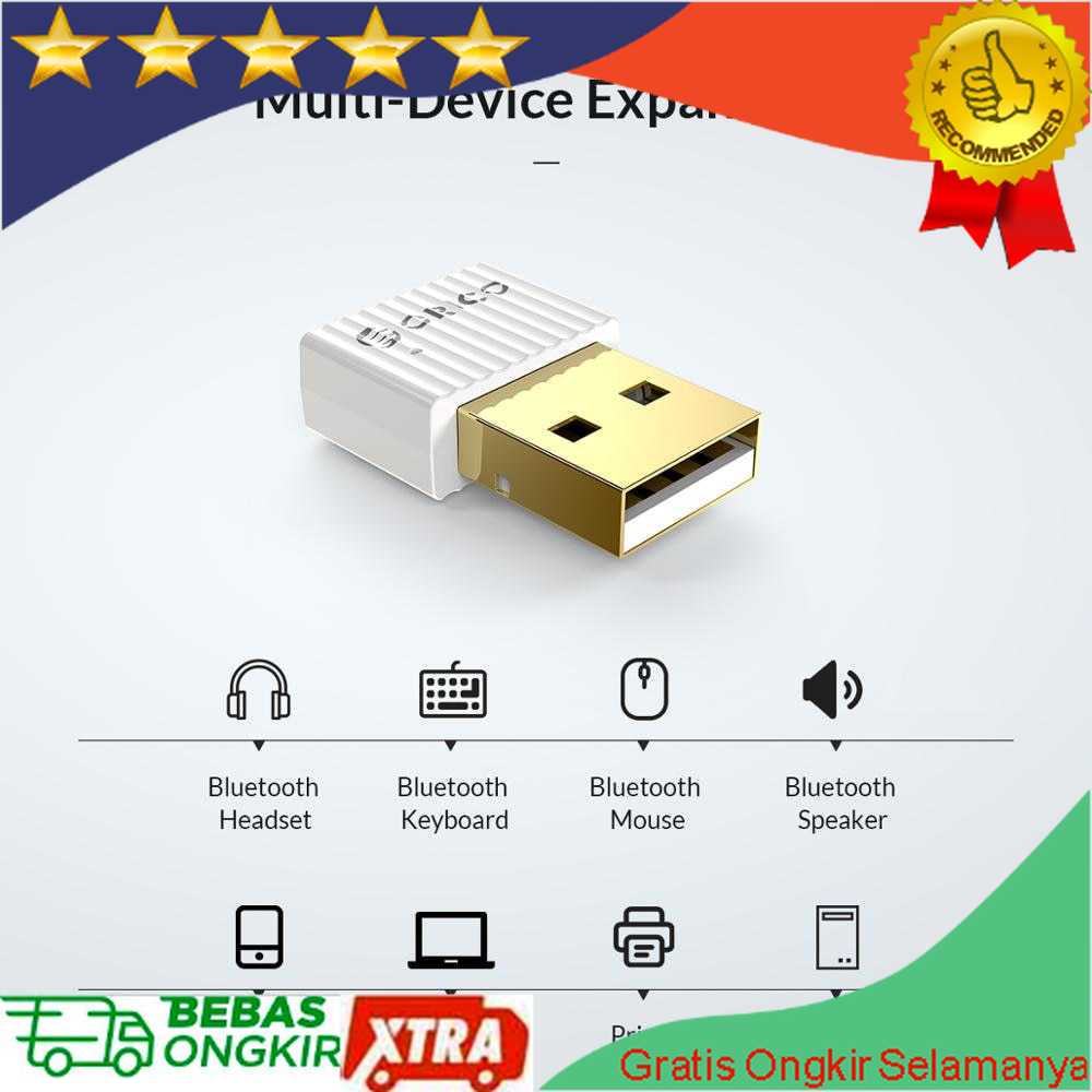 Original ORICO Mini Bluetooth 5.0 File Printer Sharing Receiver USB Dongle Pc Komputer Desktop Lapto