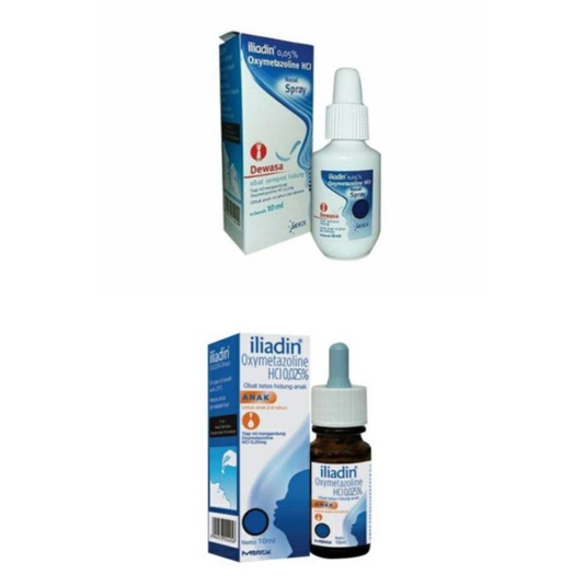 ILIADIN ILLIADIN DEWASA 0,05% OBAT ALERGI TETES HIDUNG||ILIADIN ILLIADIN ANAK 0,025% OBAT ALERGI TET
