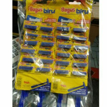 CUKURAN JENGGOT BAGUS BIRU ISI 24 PCS