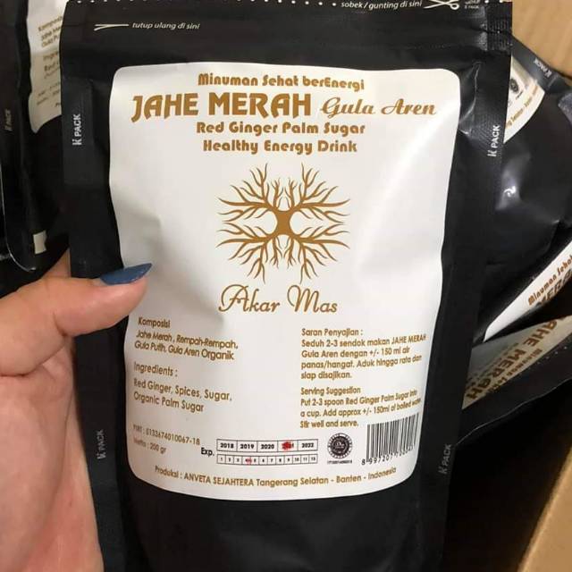 

Jahe merah isi 200gr