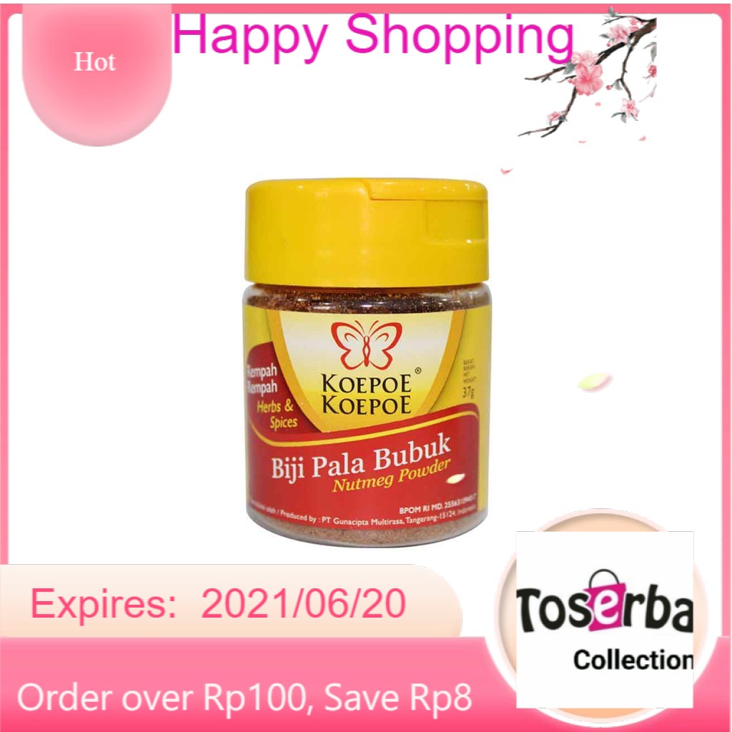 

Toserba Collection Koepoe Koepoe Biji Pala Bubuk 37 gr Bandung - Cimahi