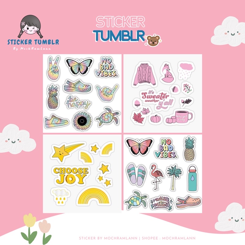 STICKER TUMBLR AESTHETIC/ STIKER JURNAL / AESTHETIC JOURNAL STICKER / STICKER CASE HP