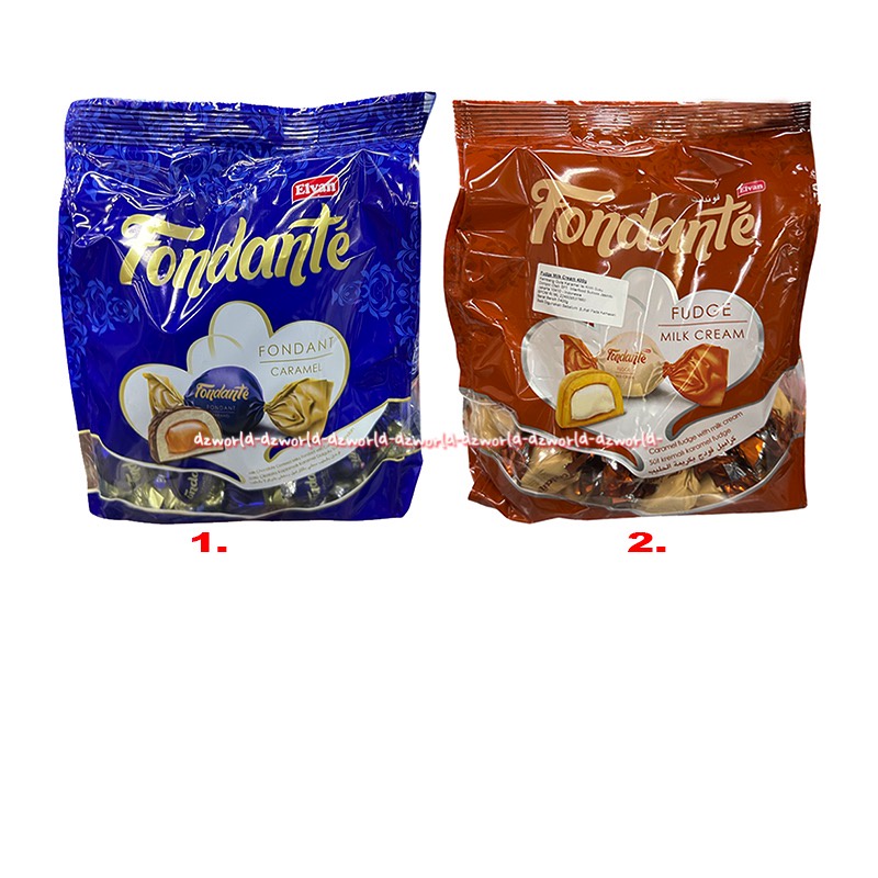 

Fondante Elvan 400gr Fondant Caramel Fudge Milk Cream Chocolate Coklat Fondan Isi Karamel Coklat Susu 400 gr Fondant Te