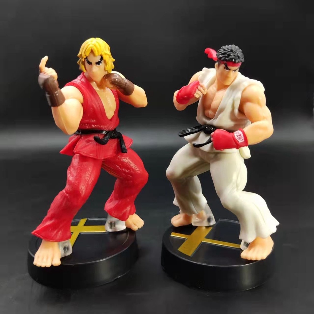 Mainan Boneka Action Figure Model Anime Ken Masters Hoshi Ryu Street Fighter Bahan PVC Ukuran 10cm Untuk Dekorasi