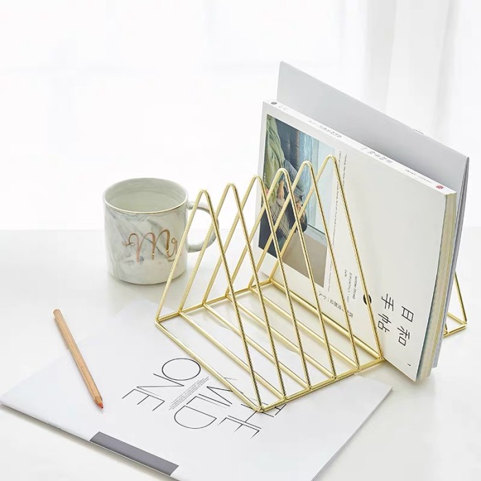 

Aman Book Holder Gold / Rak Buku Emas / Book Organizer Diskon