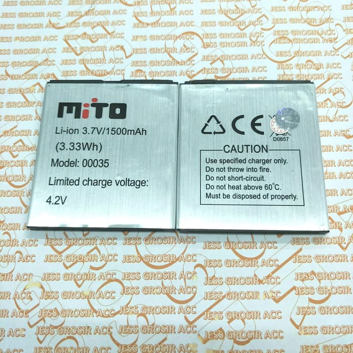 Baterai Battery Original MITO BA-00035 , BA00035 , A800 DUAL CORE