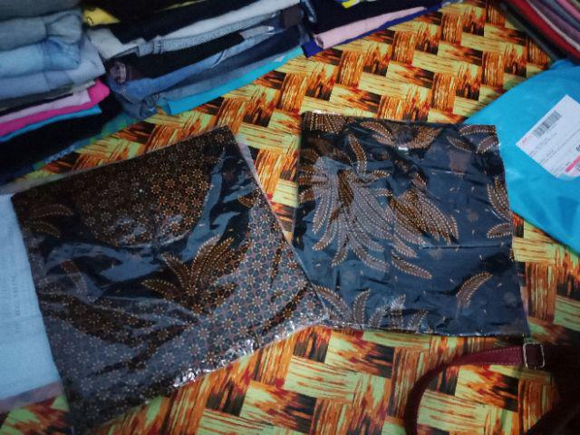 Tey-17 Batik Wanita Asj Sa Hrb026 Kenongo Kemeja Tosca Pendek