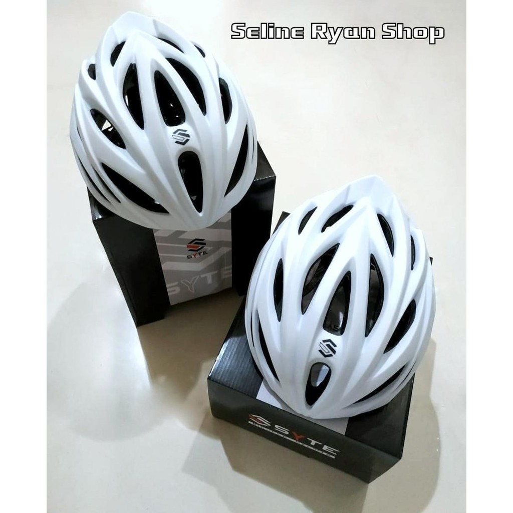 Helm Sepeda New SYTE SP-J114 White Matte Urban-In Mold Model