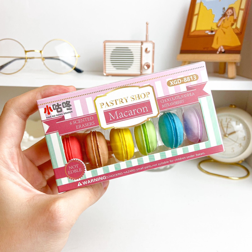

PENGHAPUS MACARON / ERASER MACARON KARET HARGA GROSIR READY COD