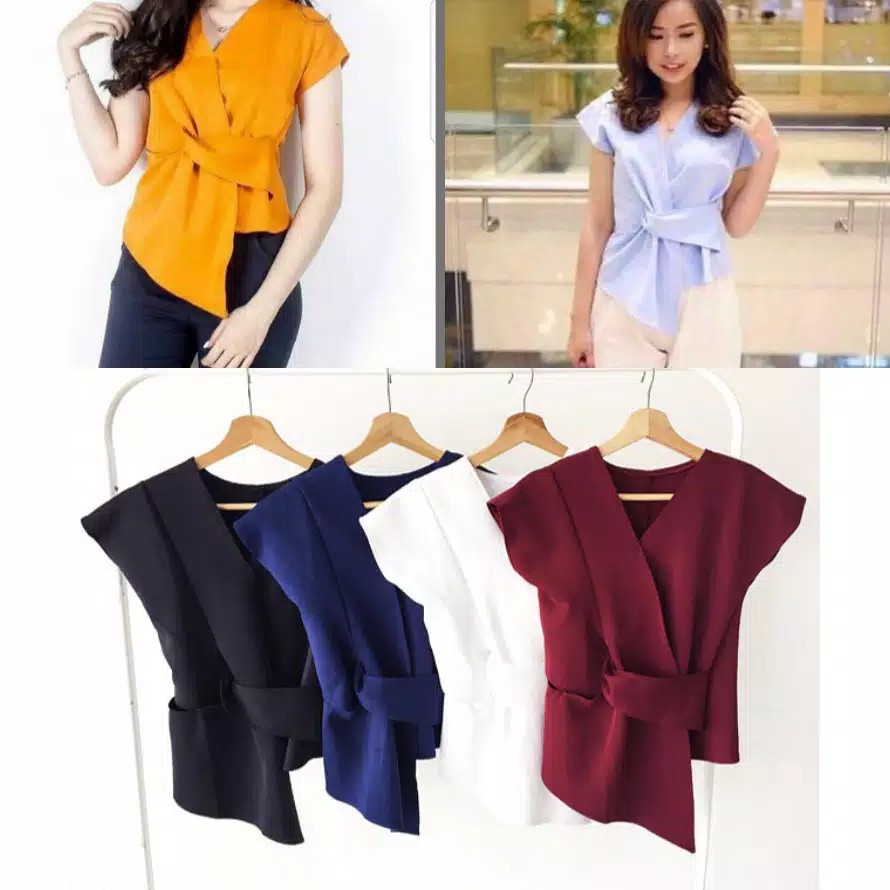 Lexander Fashion Kimonosia Top blouse-navy