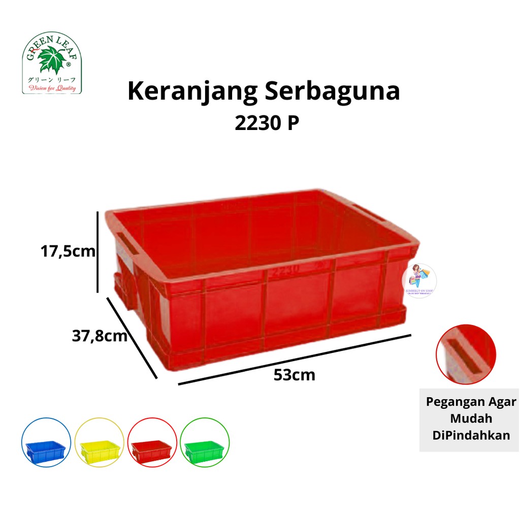 Keranjang Container Industri 2230 P Green Leaf