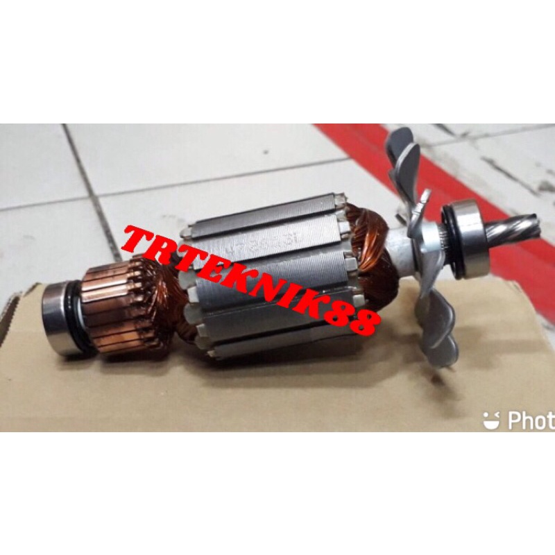 ARMATUR ANGKER ROTOR GULUNGAN DINAMO MESIN BOR MERK MAKITA TIPE 6301