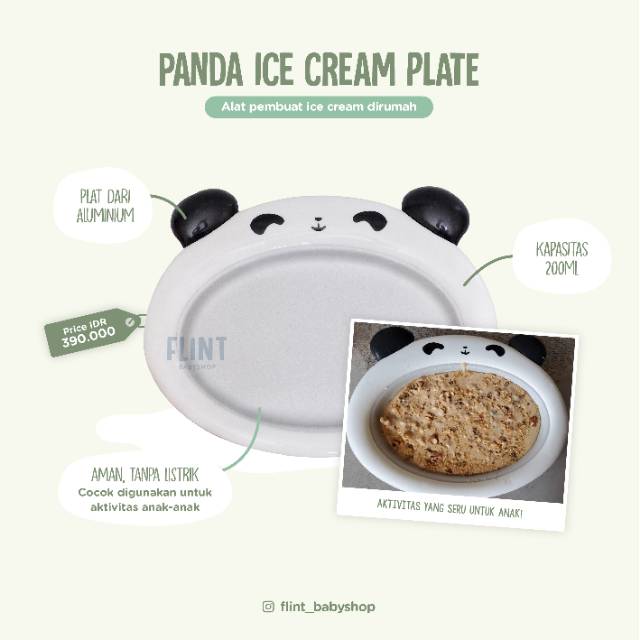 Iron plate ice cream maker panda pinguin premium quality alat buat es krim