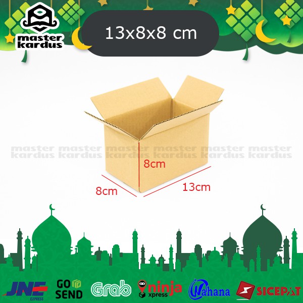 

Kardus Box Packing Ukuran 13x8x8 cm Polos