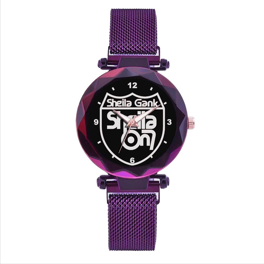 Jam Tangan Wanita Custom - SHEILA ON 7 MOTIF 2 Free Box &amp; Batre Cadangan