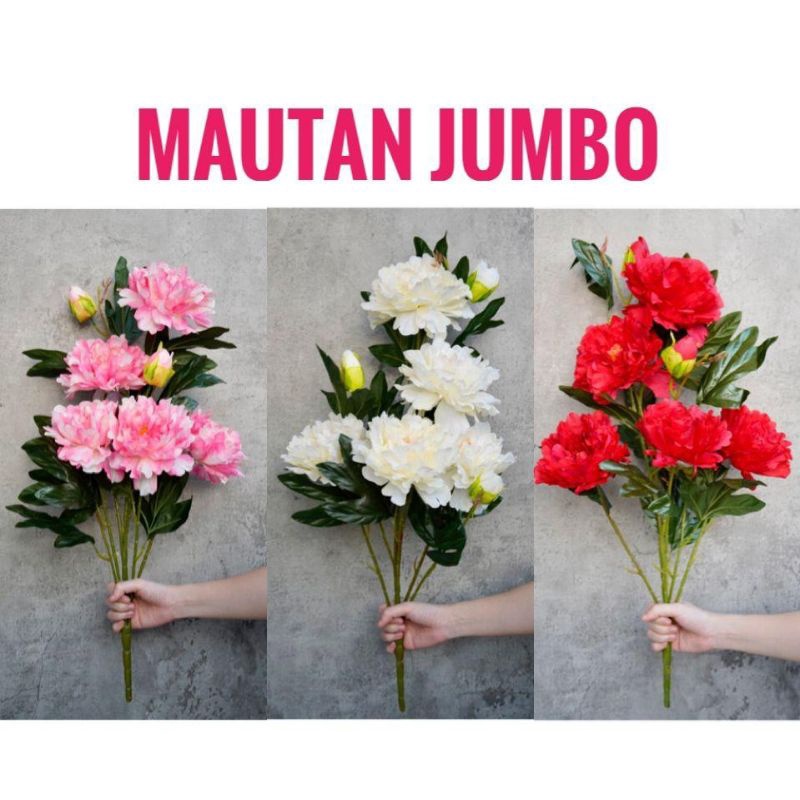 COD.BUNGA KRISAN BUNGA MAUTAN JUMBO.BUNGA KRISAN JUMBO ARTIFISIAL.BUNGA PLASTIK JUMBO