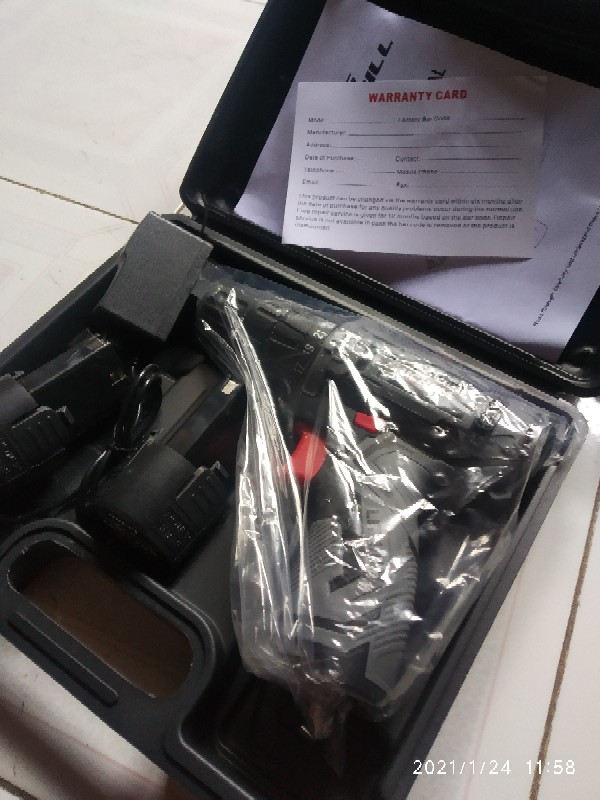 Mesin Bor Baterai Kayu Besi Obeng Elektrik Uchiha Japan Cordless Drill