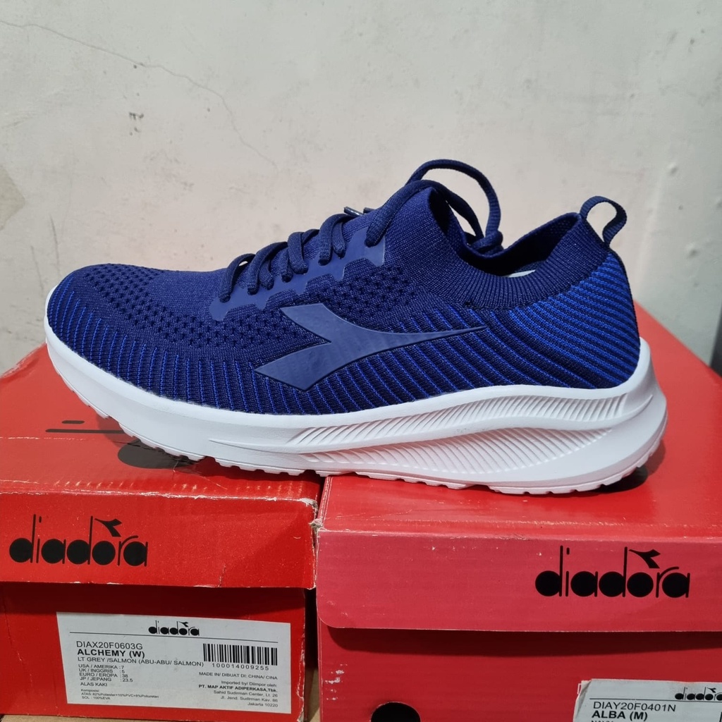 Pria Diadora Alba DIAY20F0401N Sepatu Sneaker Running Pria Original