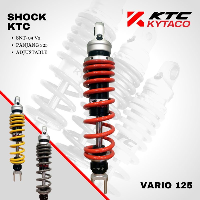 SHOCK NON TABUNG KTC KYTACO ASLI STELAN MOTOR MIO BEAT SCOOPY VARIO FI VARIO 125/150 GENIO XEON