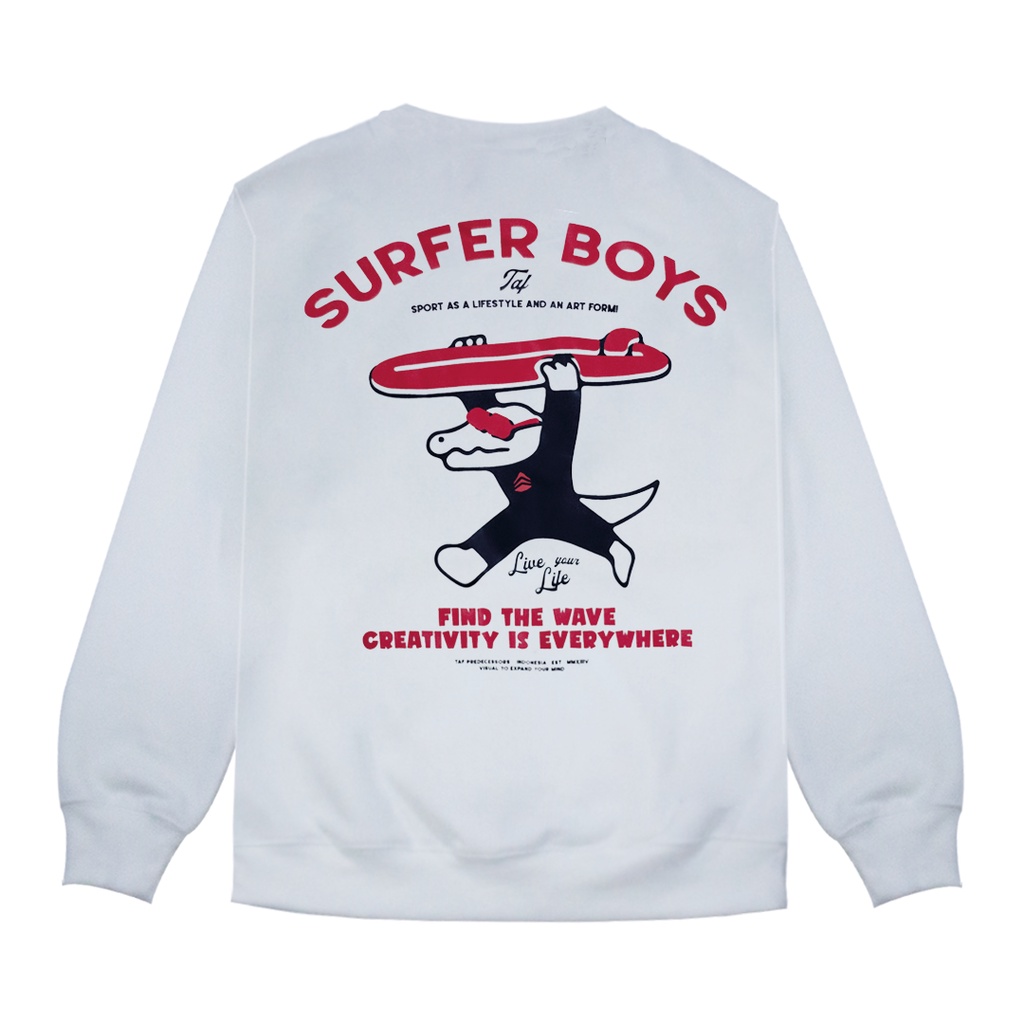 Predecessors Taf Sweatshirt Crewneck Sweater Crewgator #1 White