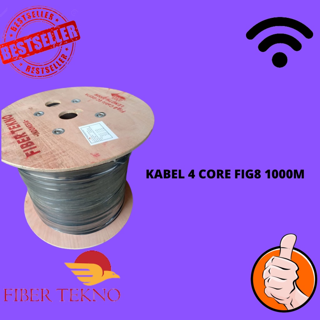 KABEL FO 4 CORE FIG8 1000M