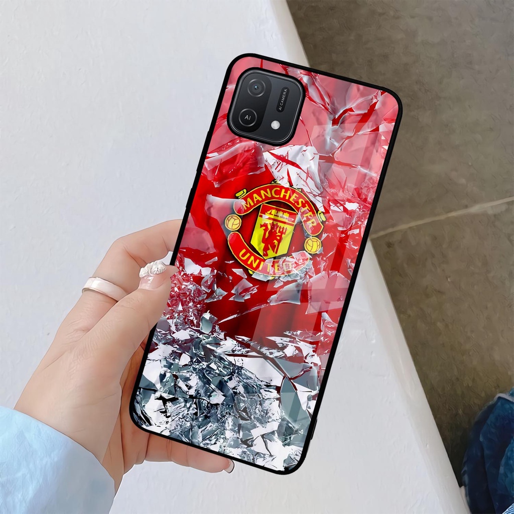 Case Glossy Oppo A16E | A16K Casing Kilau Hp Oppo | Pelindung Hp | Motif Bola Football Club