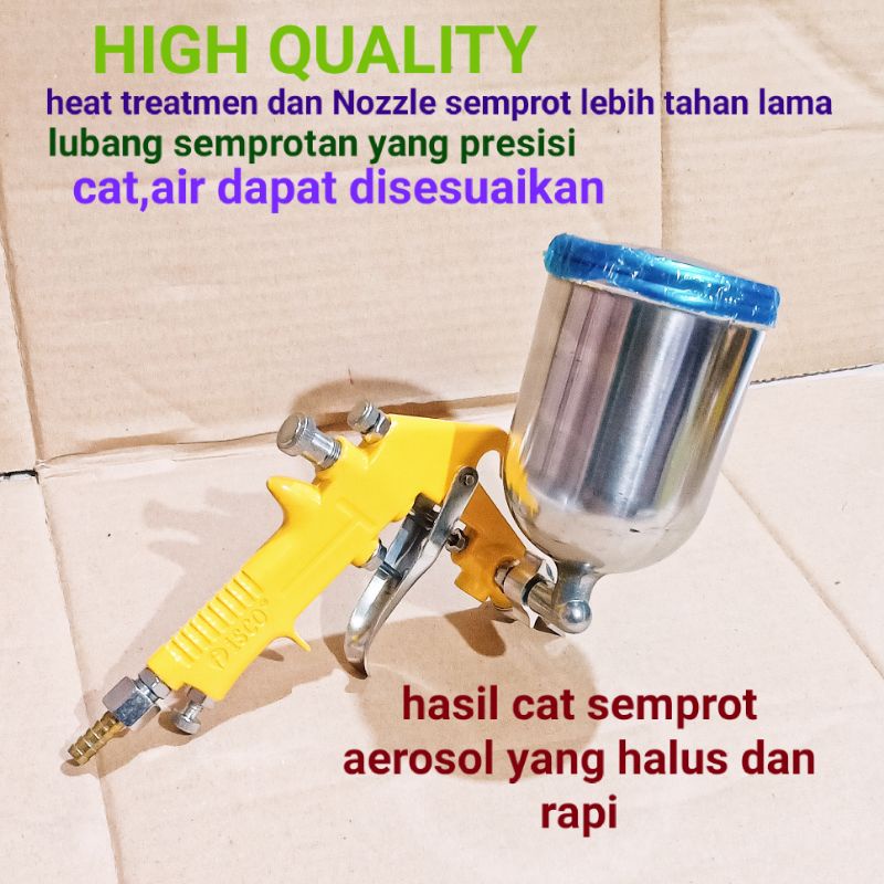 Spray Gun Tabung Atas F - 75G Nozzle 1.2-2.5 mm BT9294-penyemprot cat-halus