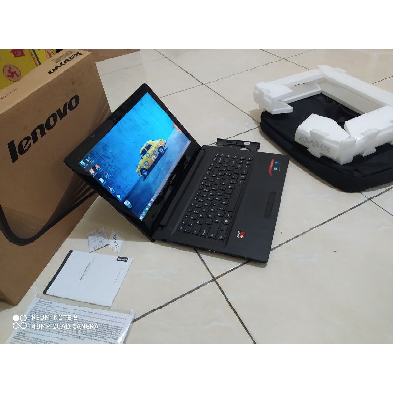 Laptop Lenovo G41 AMD A8 Dual VGA Fulset game desain