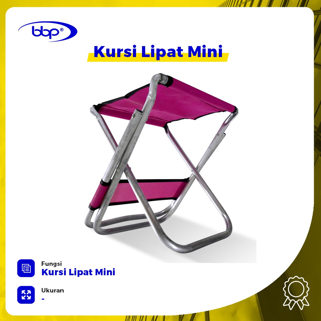 Kursi Lipat Besi Kecil Portabel / Bangku Lipat Serbaguna