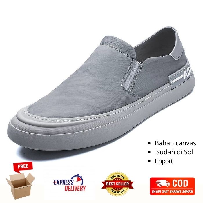 Sepatu Pria Keren Sneakers Slip On Casual Pria Wanita Sport Import Simpel Kasual dan Santai