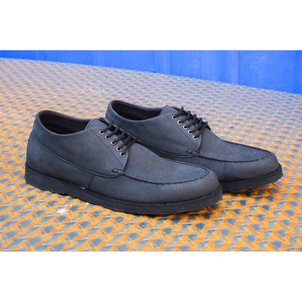 sepatu formal volkerfootwear / sepatu santai / sepatu kantor / garp black