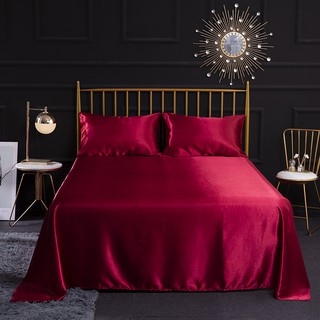 Set Sprei Selimut Sarung Bantal Bahan Microfiber Satin Set Sprei Selimut Sarung Bantal Bahan Microfiber Satin