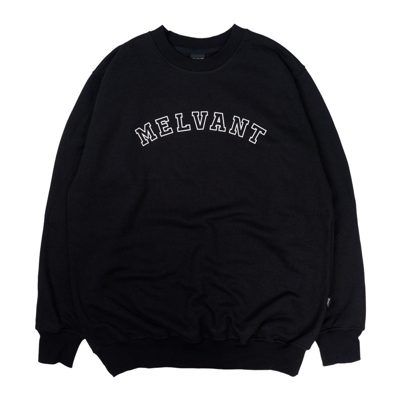 MCN NABUS BLACK - MELVANT CREWNECK - SWEATER