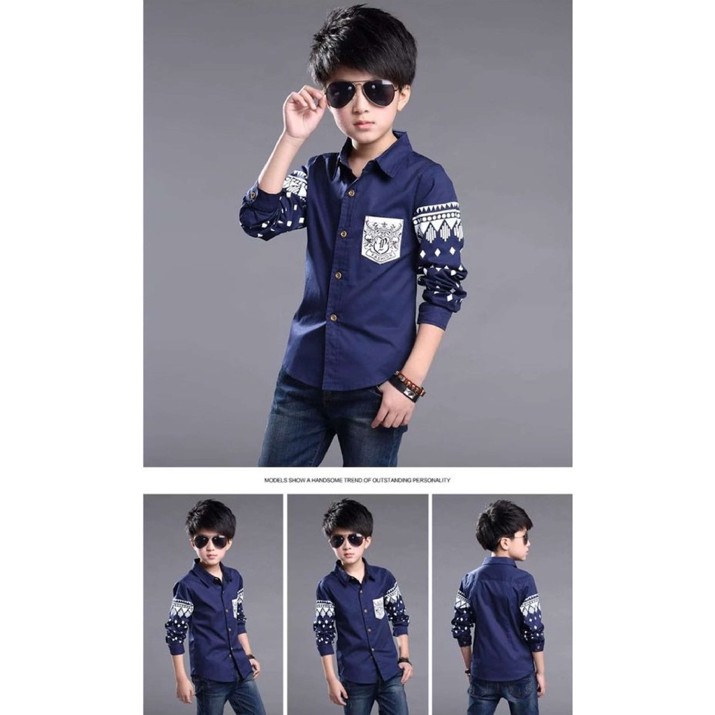 BS//COD//BAJU KEMEJA ANAK//LEO//KIDS FASHION LENGAN PANJANG//GOOD QUALITY//REAL PICT