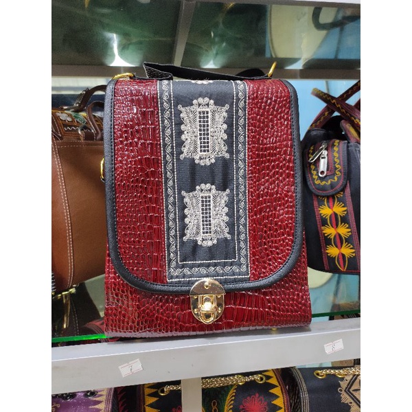 Tas ransel 3 fungsi khas Aceh | tas ransel bordir khas Aceh